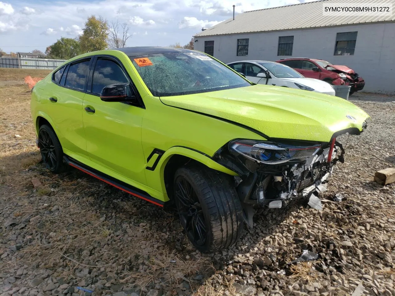 2021 BMW X6 M VIN: 5YMCY0C08M9H31272 Lot: 78539544