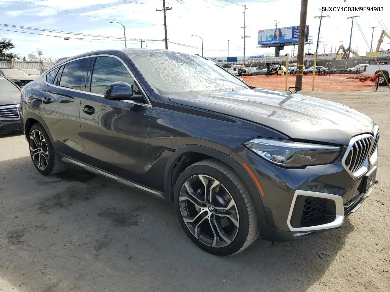 2021 BMW X6 Sdrive 40I VIN: 5UXCY4C03M9F94983 Lot: 78900314