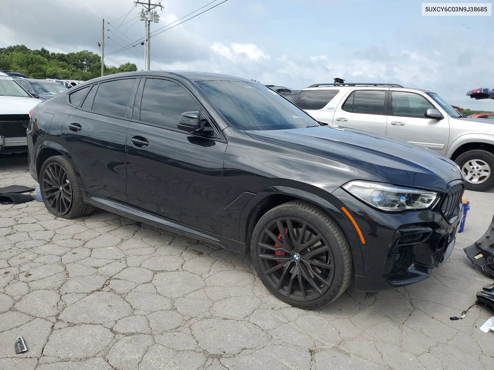 2022 BMW X6 xDrive40I VIN: 5UXCY6C03N9J38685 Lot: 64815354