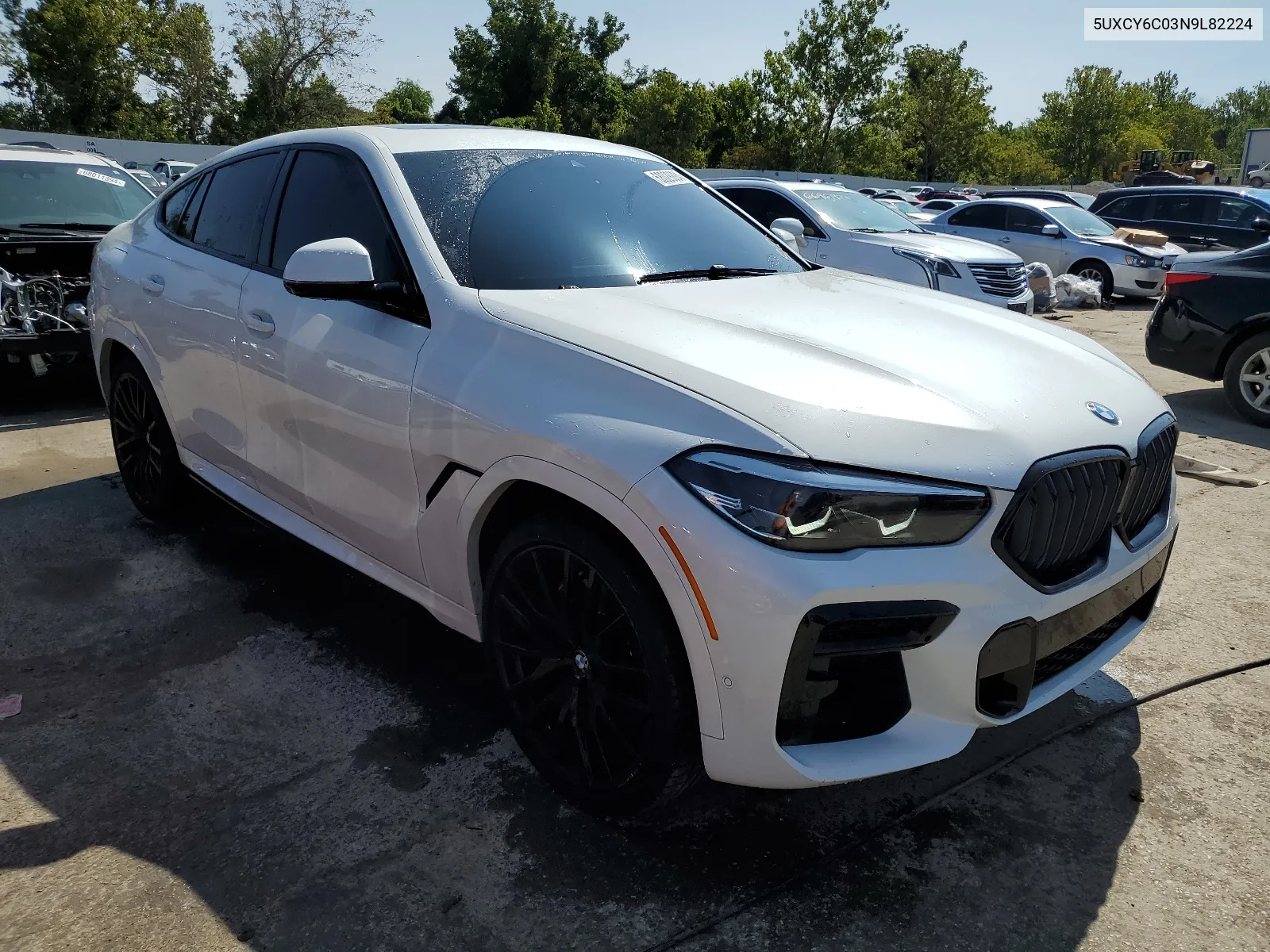 2022 BMW X6 xDrive40I VIN: 5UXCY6C03N9L82224 Lot: 68028884