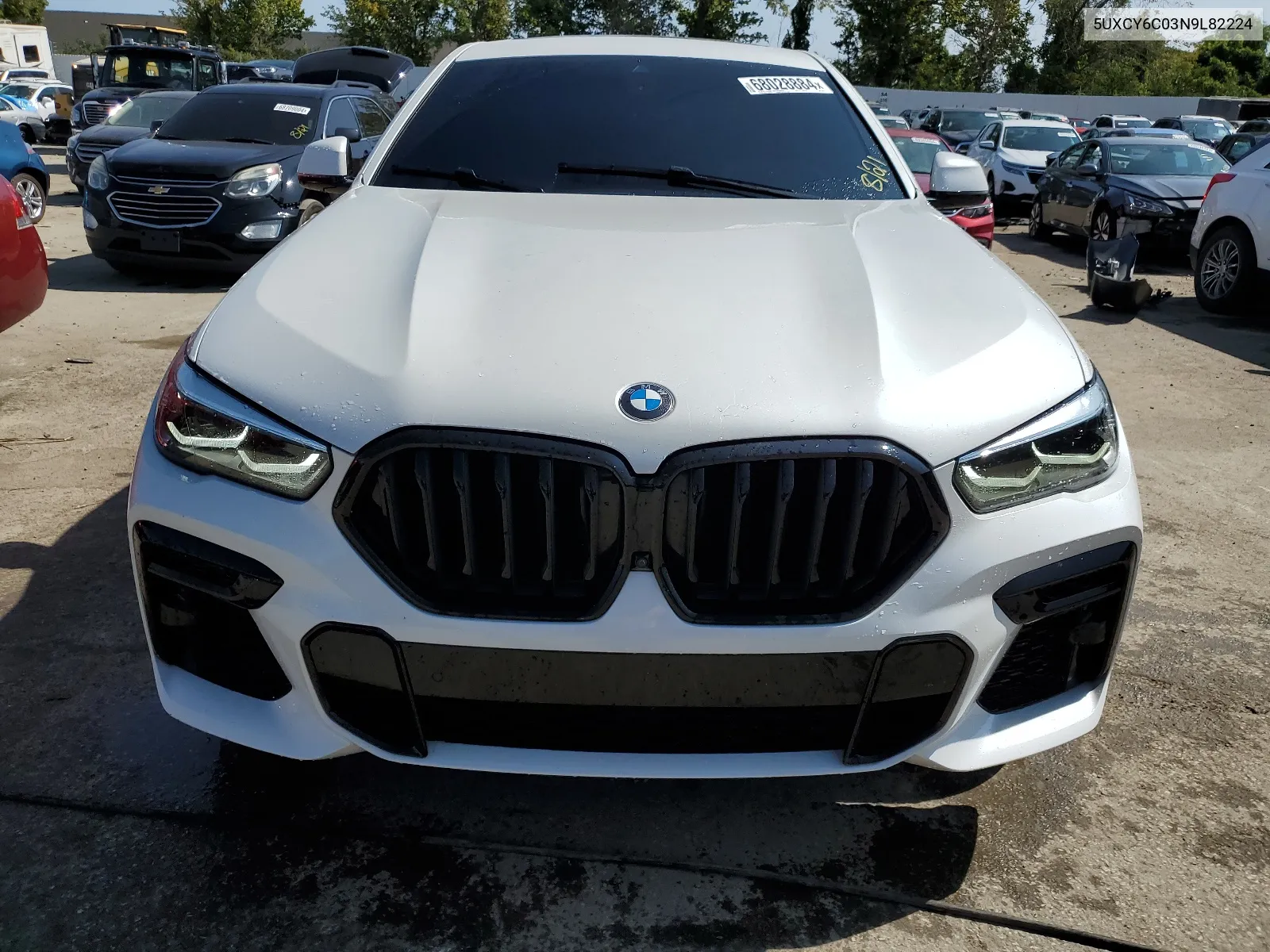 2022 BMW X6 xDrive40I VIN: 5UXCY6C03N9L82224 Lot: 68028884