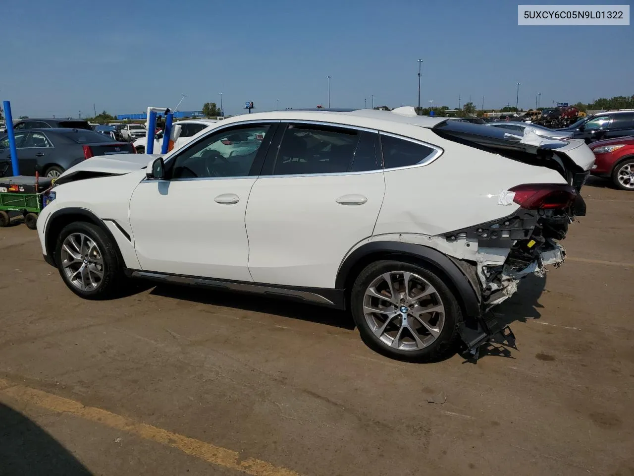 2022 BMW X6 xDrive40I VIN: 5UXCY6C05N9L01322 Lot: 71461164