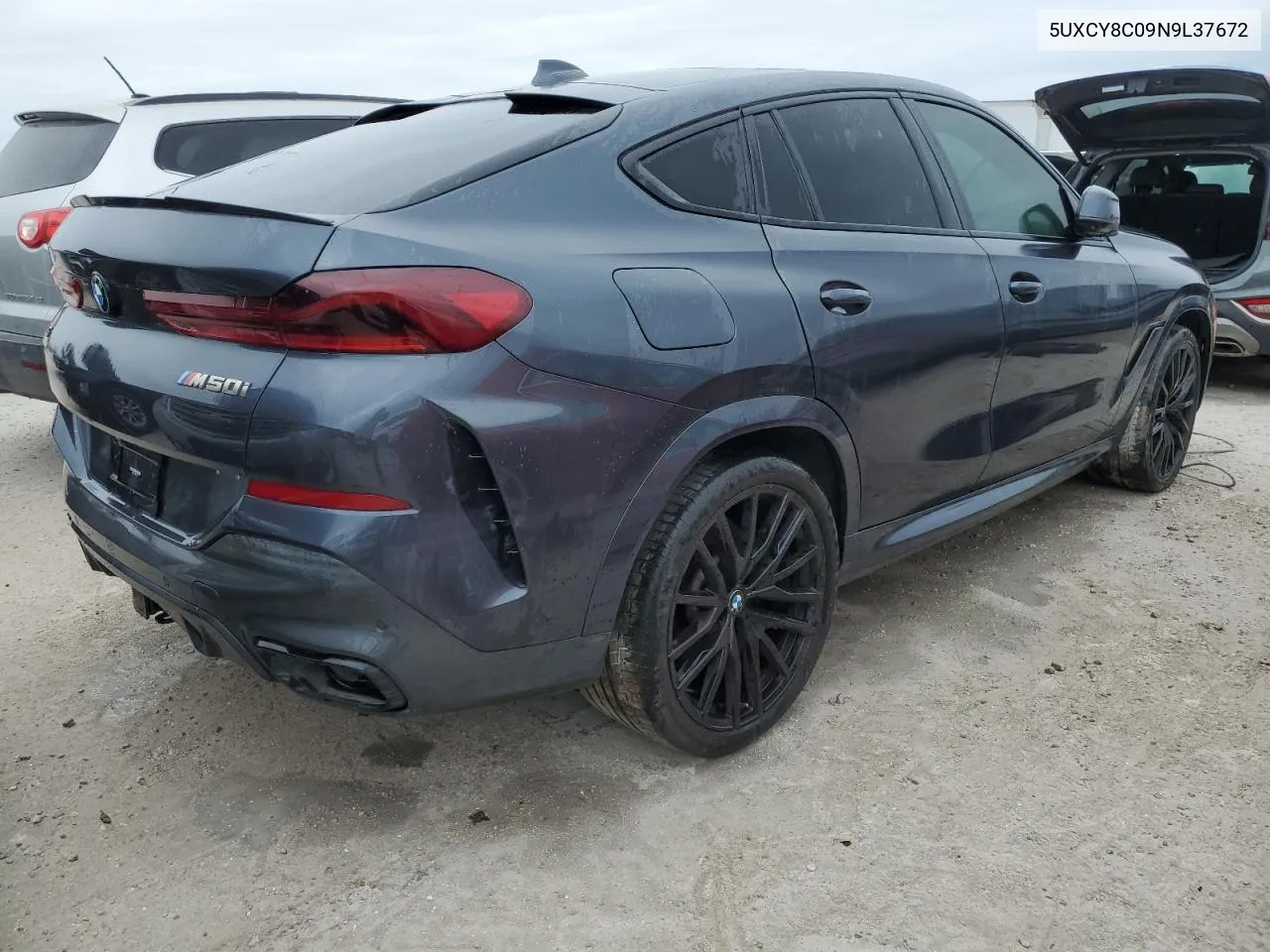 2022 BMW X6 M50I VIN: 5UXCY8C09N9L37672 Lot: 74892834