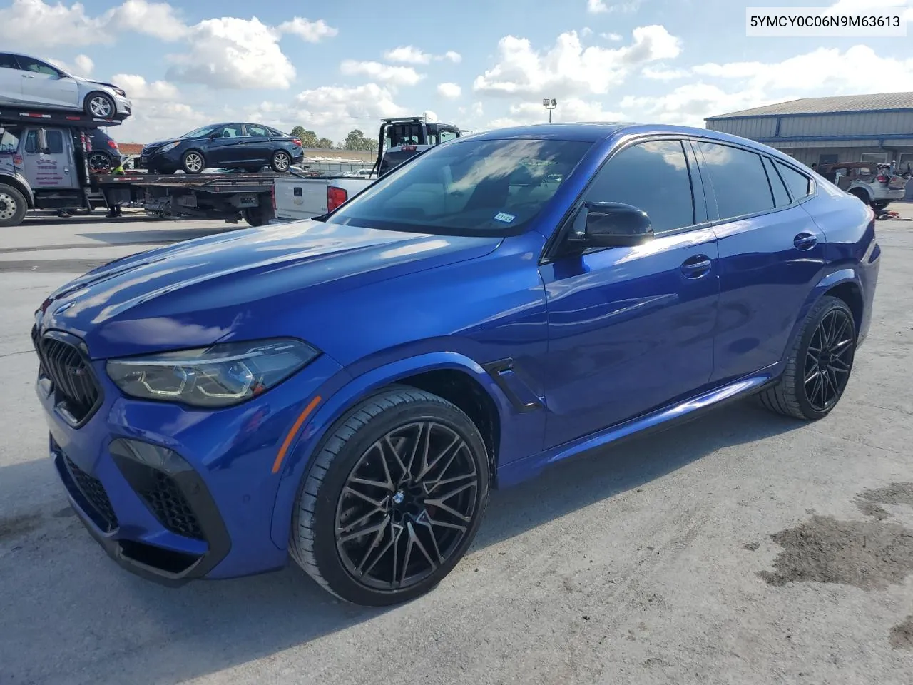 2022 BMW X6 M VIN: 5YMCY0C06N9M63613 Lot: 80464644