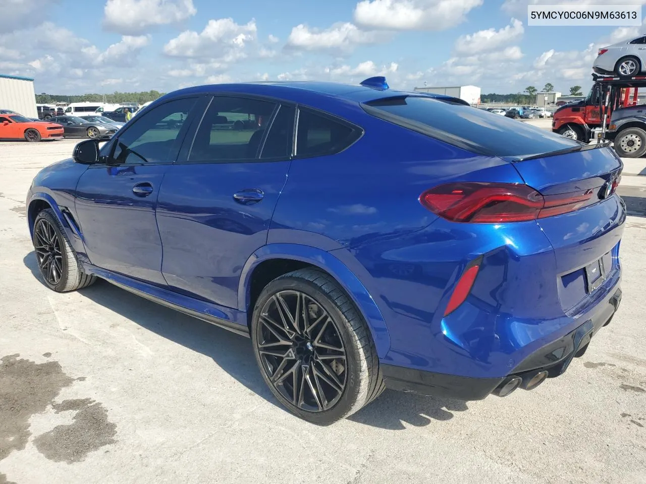 2022 BMW X6 M VIN: 5YMCY0C06N9M63613 Lot: 80464644