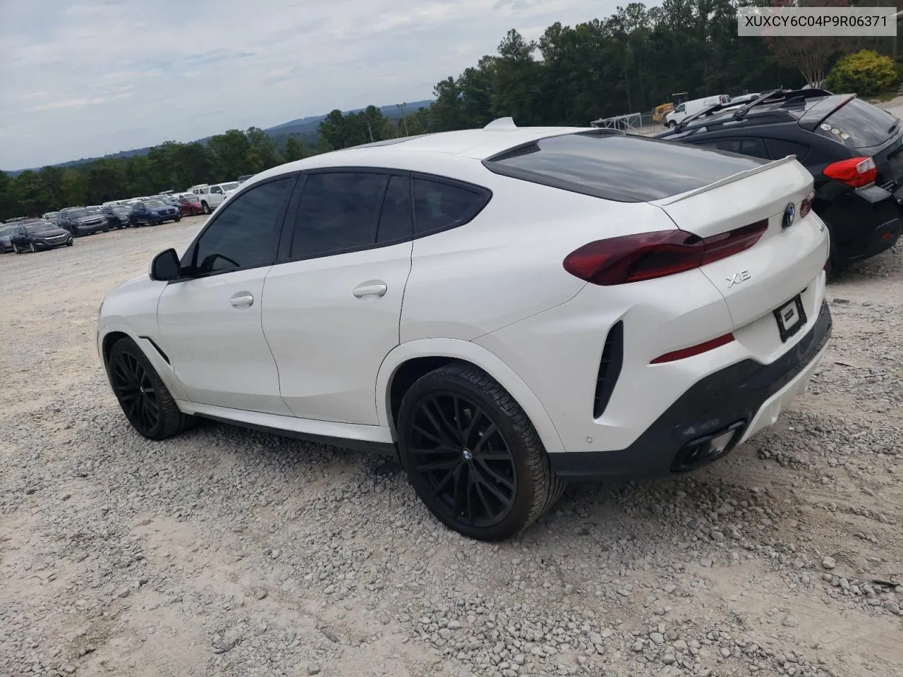 2023 BMW X6 xDrive4 VIN: XUXCY6C04P9R06371 Lot: 68855374