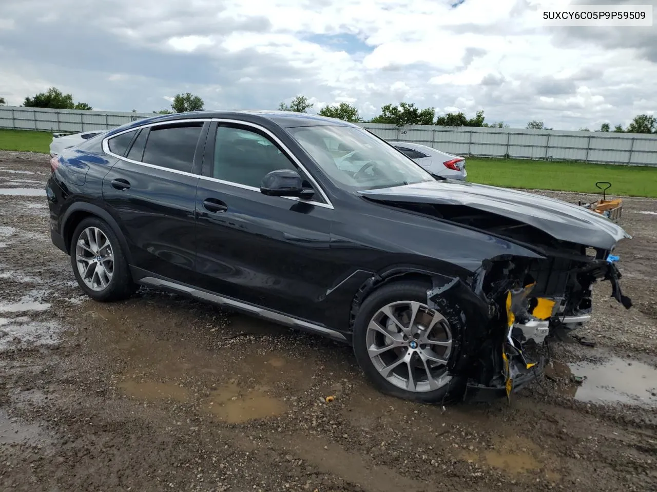 2023 BMW X6 xDrive40I VIN: 5UXCY6C05P9P59509 Lot: 69887694