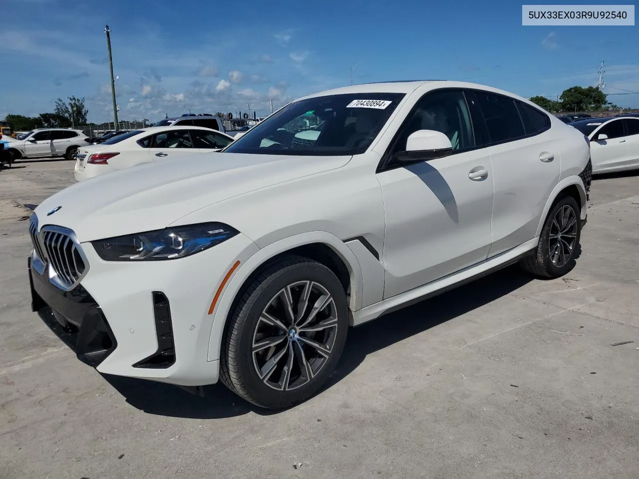 2024 BMW X6 xDrive40I VIN: 5UX33EX03R9U92540 Lot: 70430894