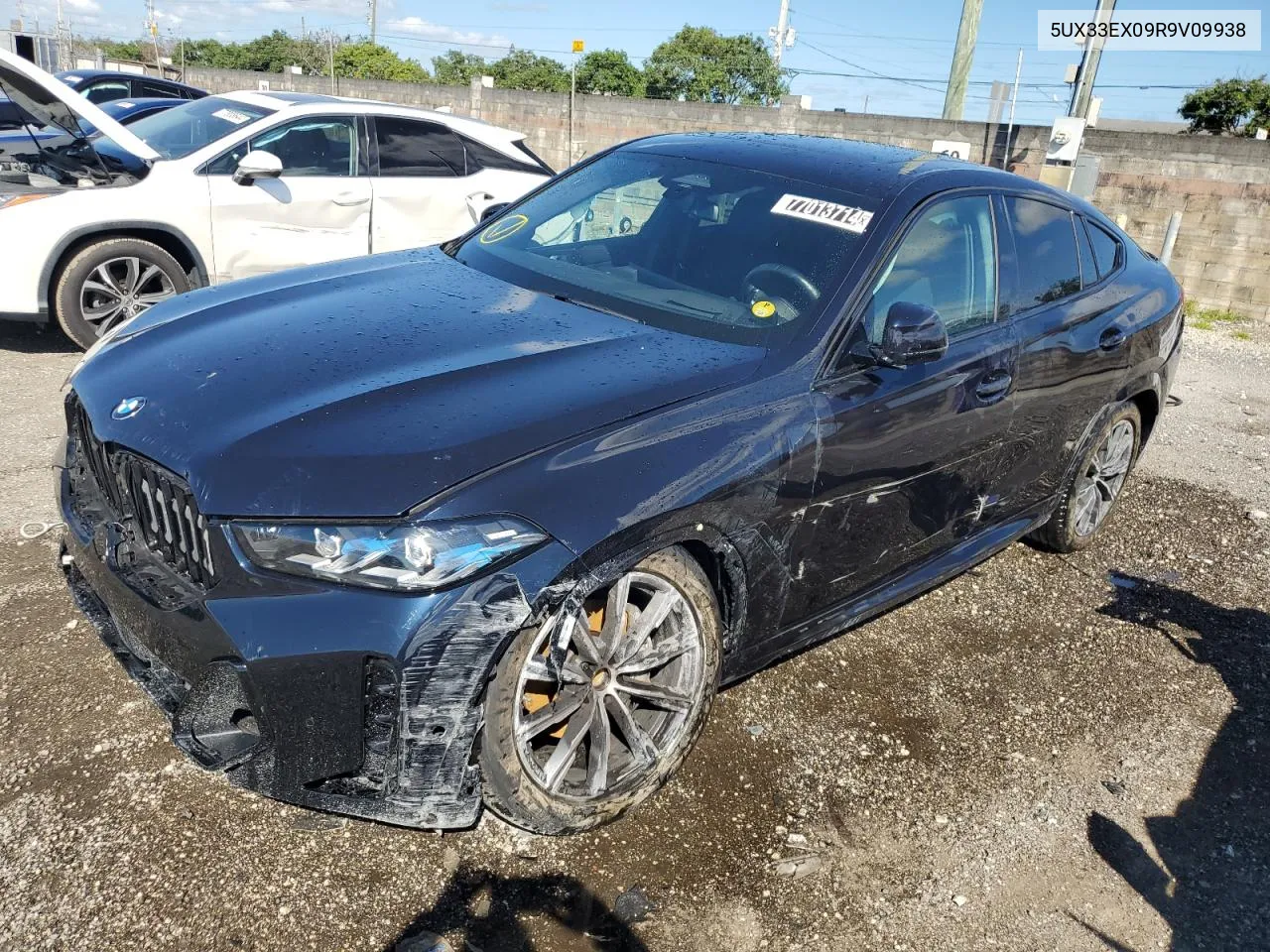 2024 BMW X6 xDrive40I VIN: 5UX33EX09R9V09938 Lot: 77013714