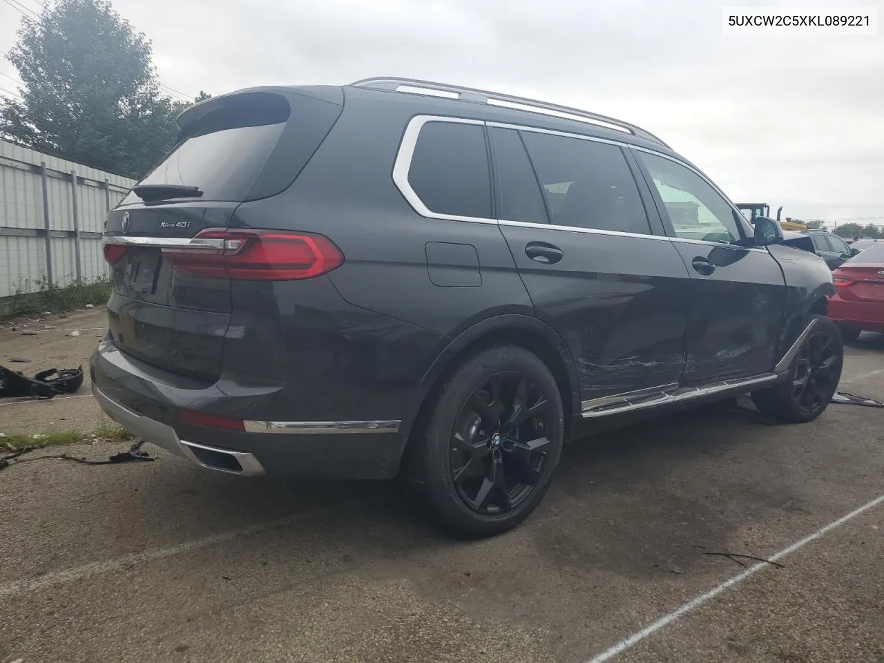 2019 BMW X7 xDrive40I VIN: 5UXCW2C5XKL089221 Lot: 65317434