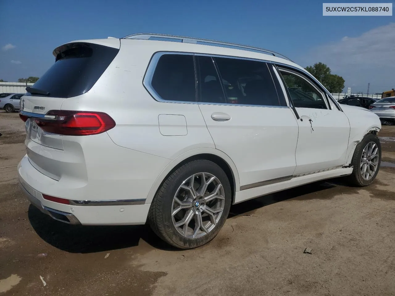 2019 BMW X7 xDrive40I VIN: 5UXCW2C57KL088740 Lot: 72134864