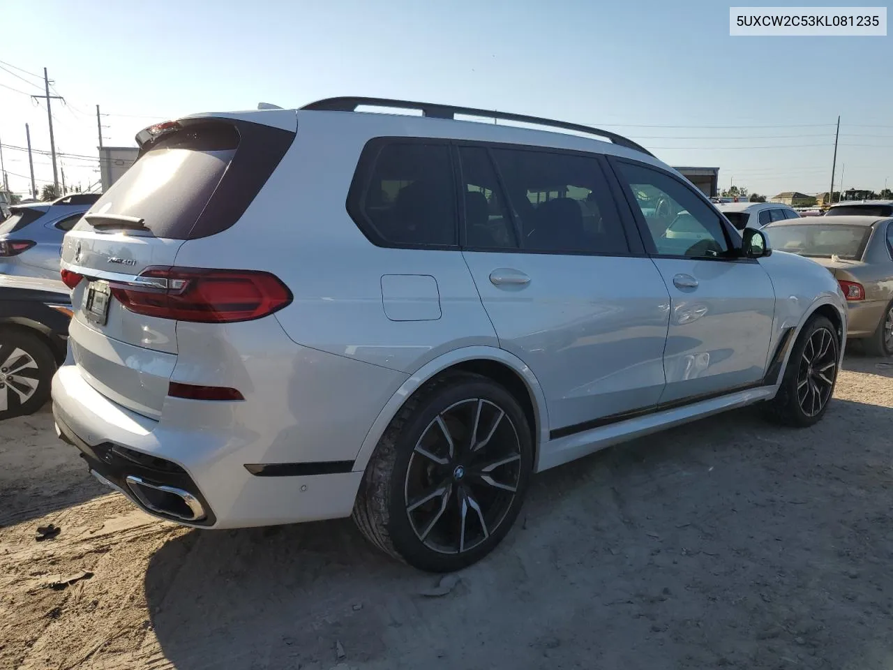 2019 BMW X7 xDrive40I VIN: 5UXCW2C53KL081235 Lot: 74937434