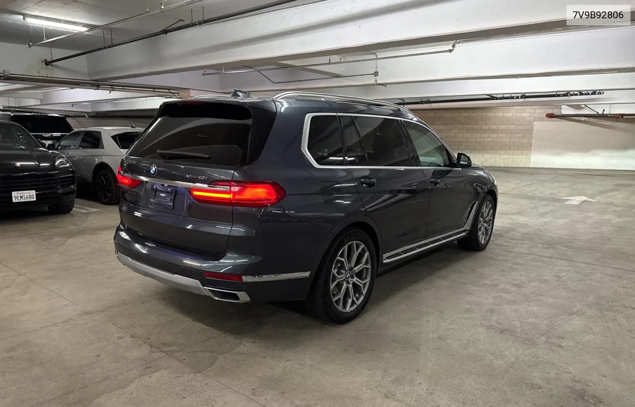 2019 BMW X7 xDrive4 VIN: 7V9B92806 Lot: 75924724