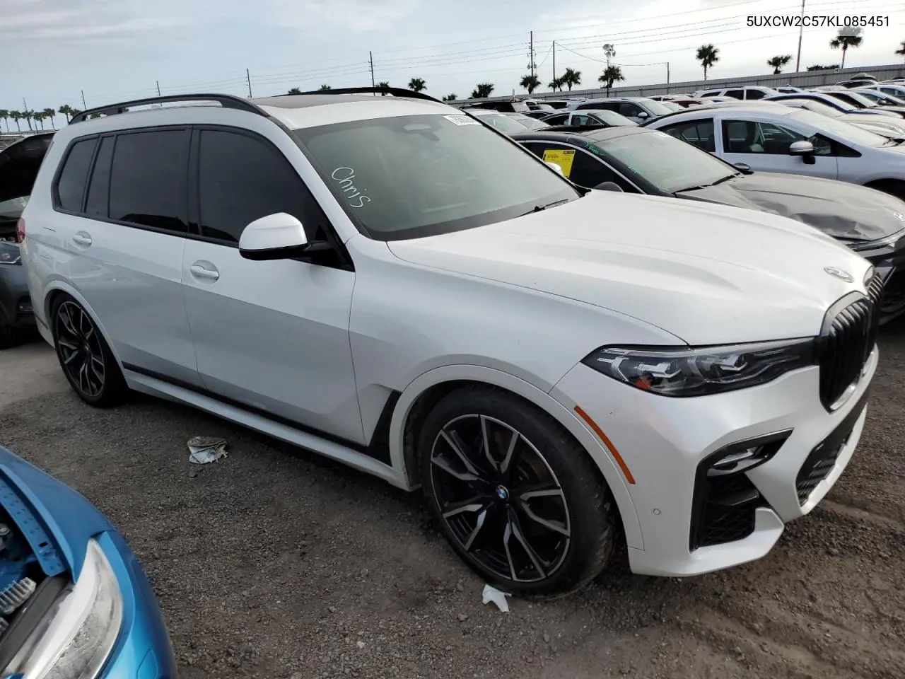 2019 BMW X7 xDrive40I VIN: 5UXCW2C57KL085451 Lot: 76363284