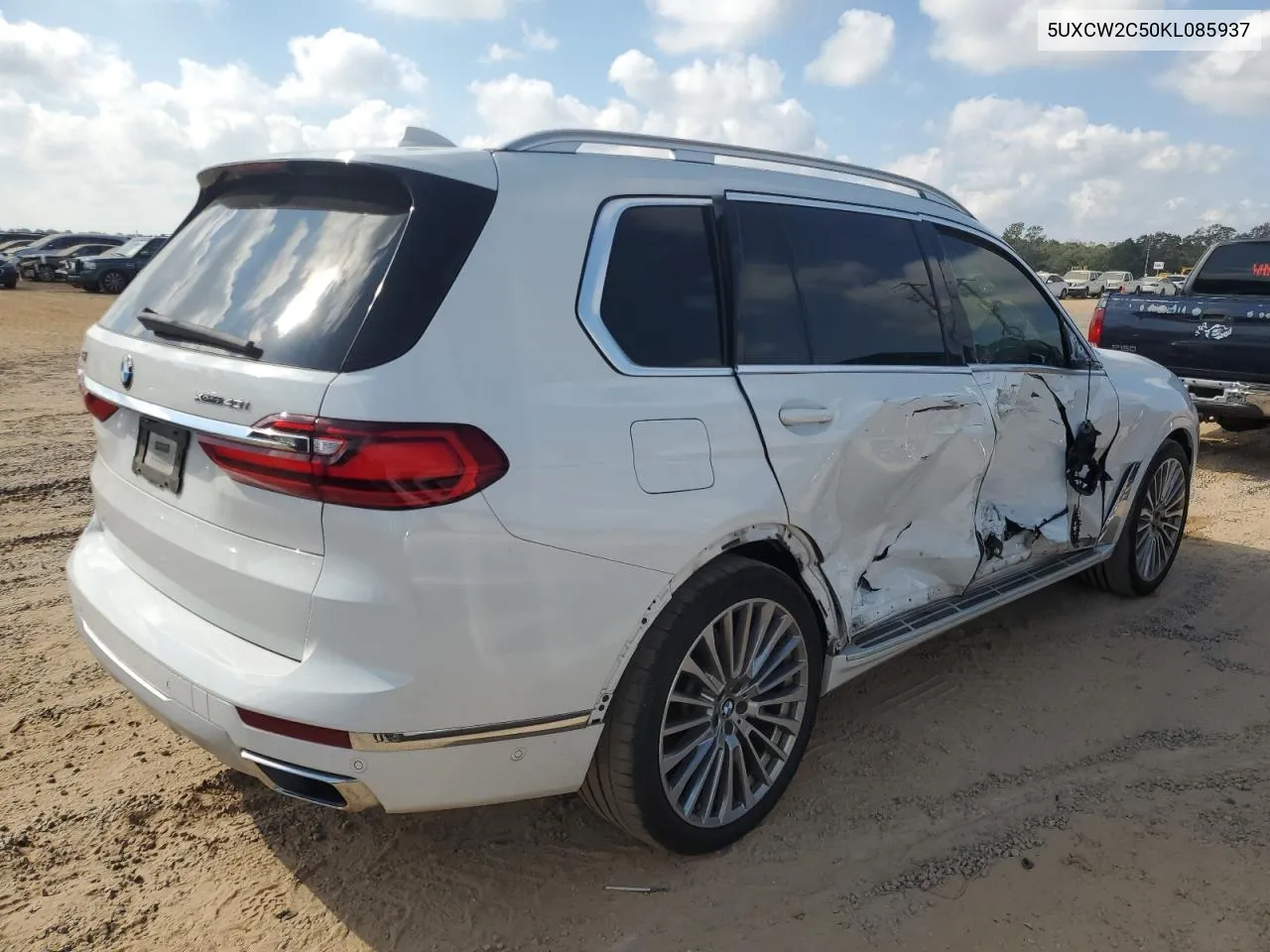 2019 BMW X7 xDrive40I VIN: 5UXCW2C50KL085937 Lot: 77679204