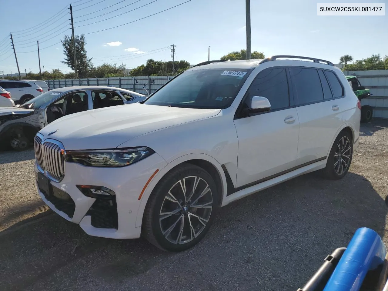 2019 BMW X7 xDrive40I VIN: 5UXCW2C55KL081477 Lot: 77967714