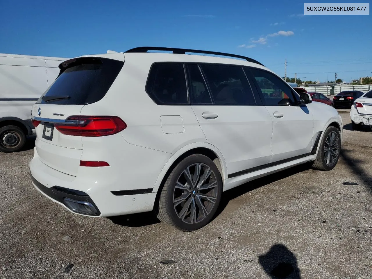 2019 BMW X7 xDrive40I VIN: 5UXCW2C55KL081477 Lot: 77967714