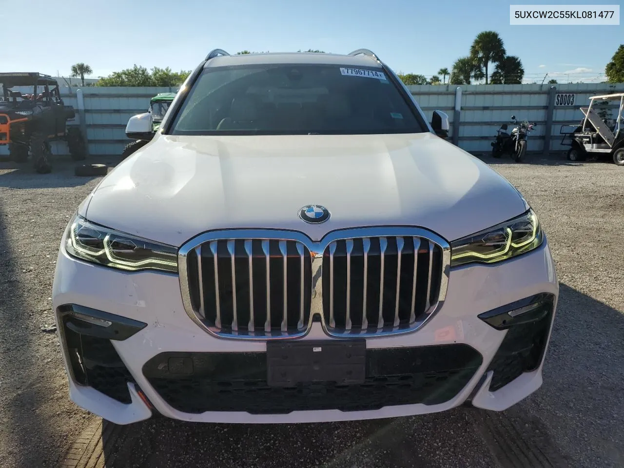 2019 BMW X7 xDrive40I VIN: 5UXCW2C55KL081477 Lot: 77967714