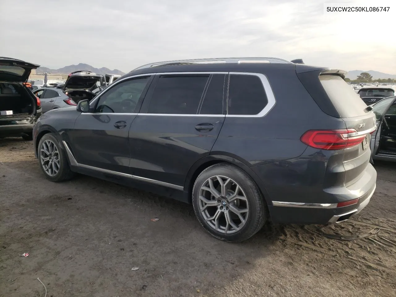 2019 BMW X7 xDrive40I VIN: 5UXCW2C50KL086747 Lot: 78312374