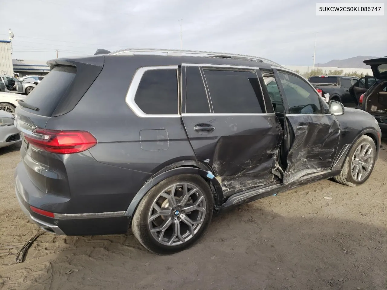 2019 BMW X7 xDrive40I VIN: 5UXCW2C50KL086747 Lot: 78312374