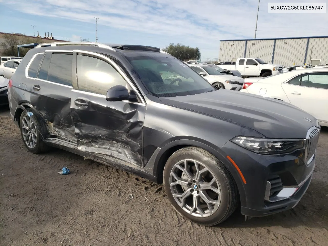 2019 BMW X7 xDrive40I VIN: 5UXCW2C50KL086747 Lot: 78312374