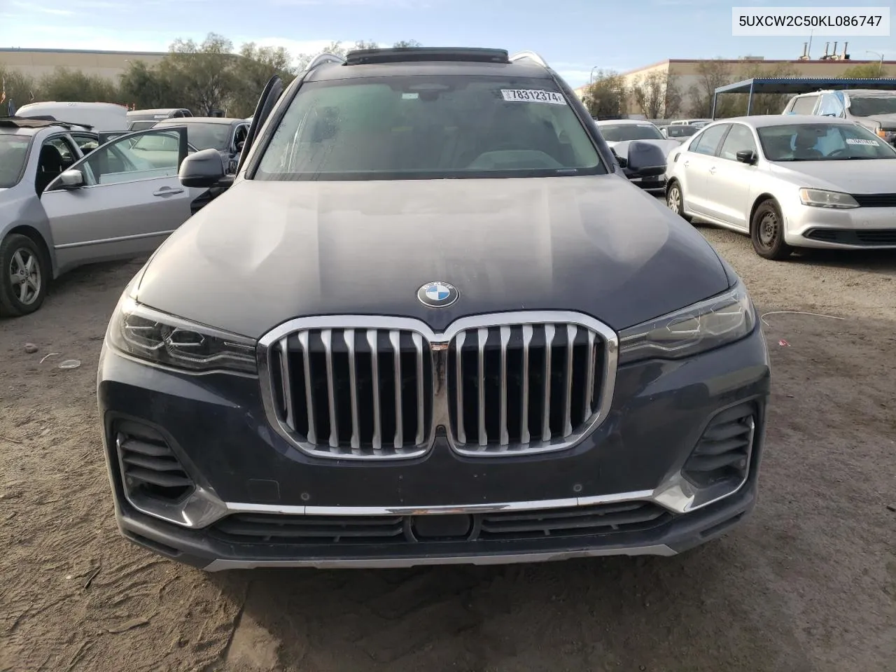 2019 BMW X7 xDrive40I VIN: 5UXCW2C50KL086747 Lot: 78312374