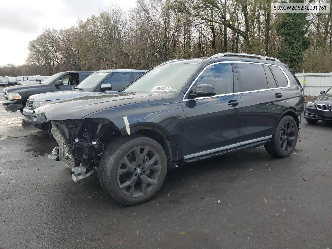 2019 BMW X7 xDrive40I VIN: 5UXCW2C52KL081761 Lot: 78622884