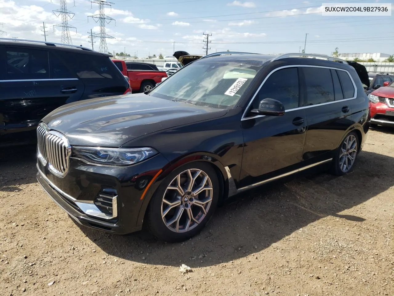 2020 BMW X7 xDrive40I VIN: 5UXCW2C04L9B27936 Lot: 70249424