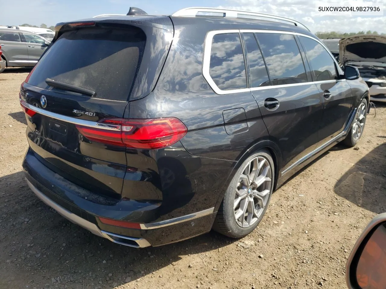 2020 BMW X7 xDrive40I VIN: 5UXCW2C04L9B27936 Lot: 70249424