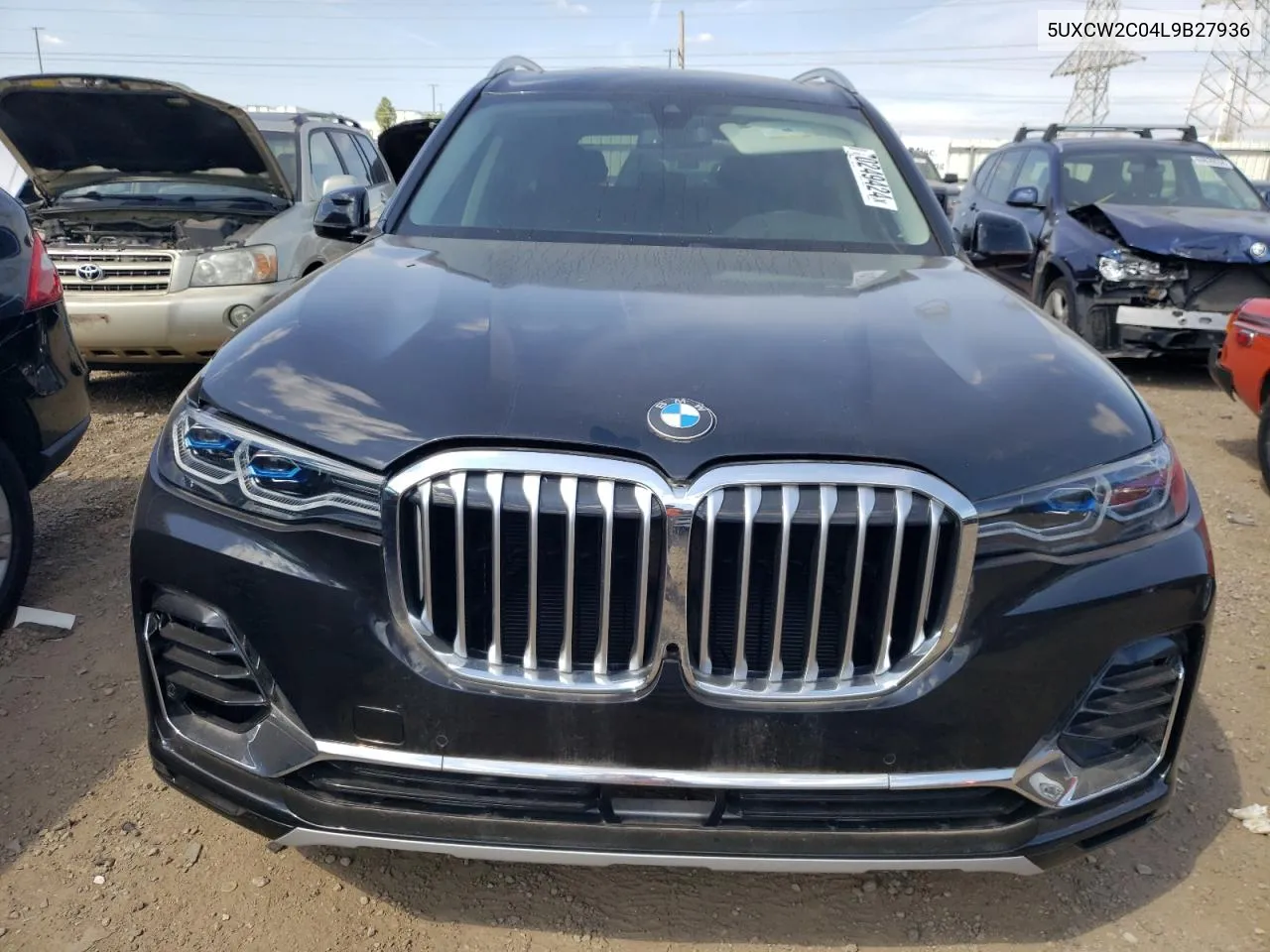 2020 BMW X7 xDrive40I VIN: 5UXCW2C04L9B27936 Lot: 70249424