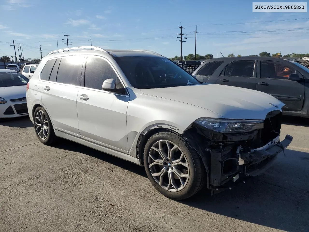 2020 BMW X7 xDrive40I VIN: 5UXCW2C0XL9B65820 Lot: 72357144