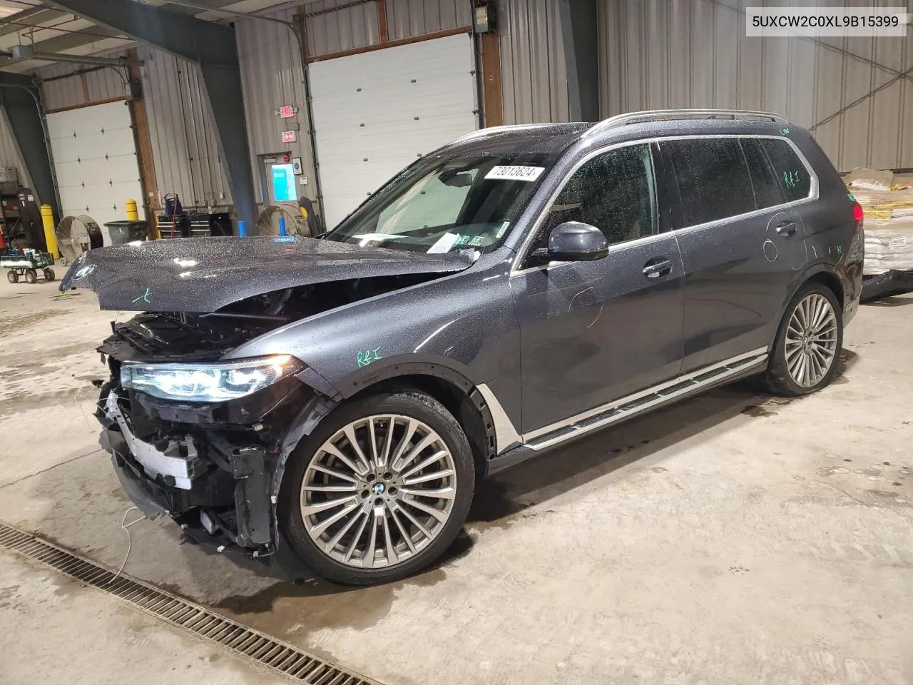 2020 BMW X7 xDrive40I VIN: 5UXCW2C0XL9B15399 Lot: 73013624