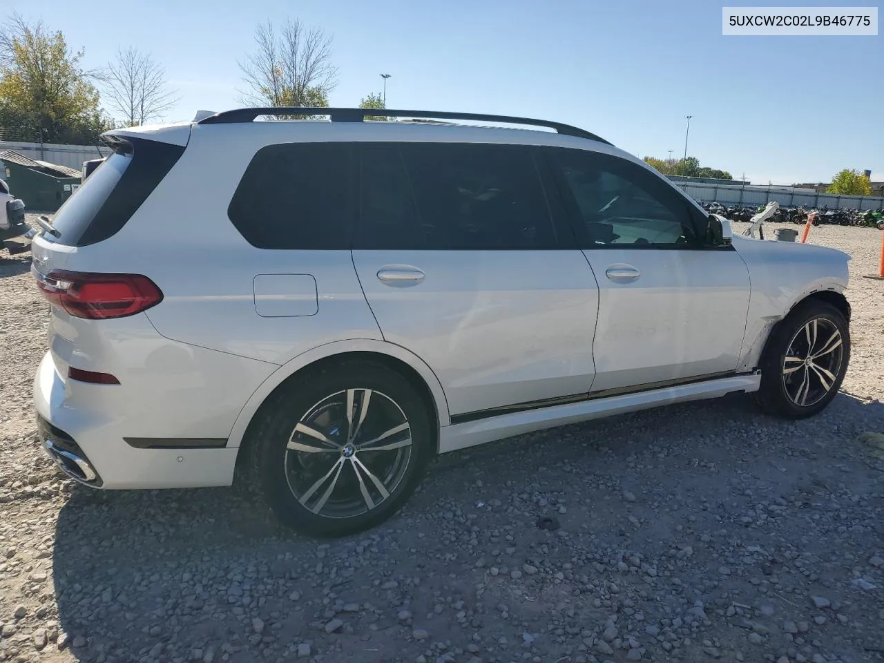 2020 BMW X7 xDrive40I VIN: 5UXCW2C02L9B46775 Lot: 73784704