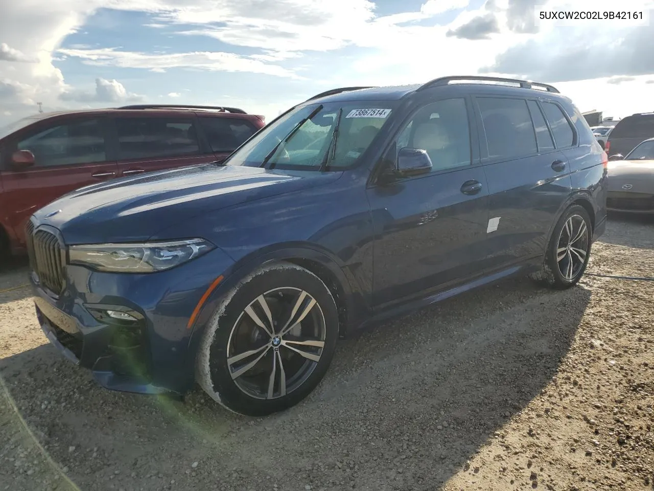 2020 BMW X7 xDrive40I VIN: 5UXCW2C02L9B42161 Lot: 73867514