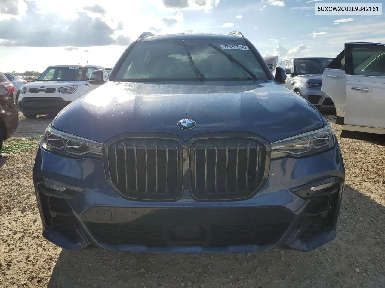 2020 BMW X7 xDrive40I VIN: 5UXCW2C02L9B42161 Lot: 73867514