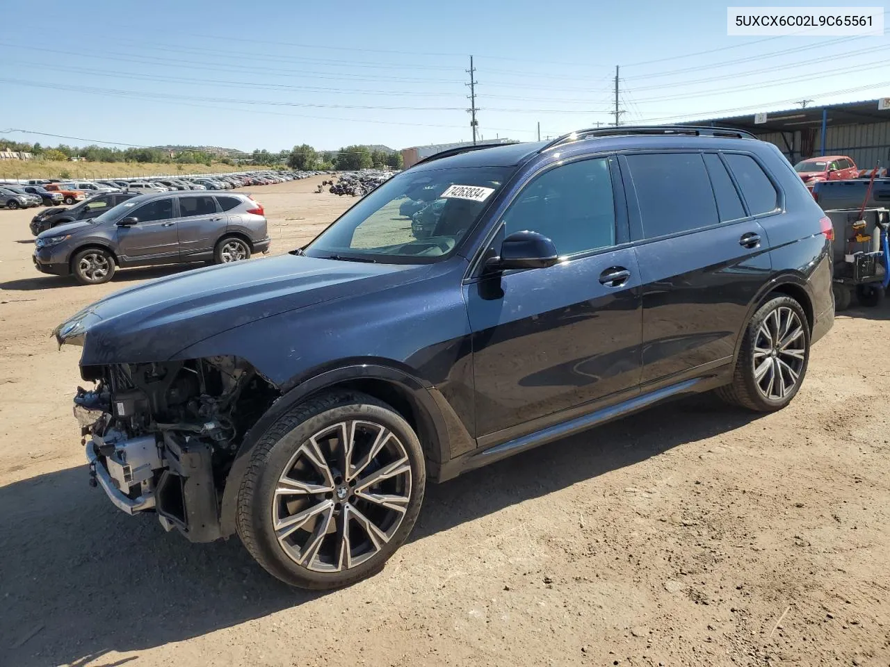 2020 BMW X7 M50I VIN: 5UXCX6C02L9C65561 Lot: 74263834