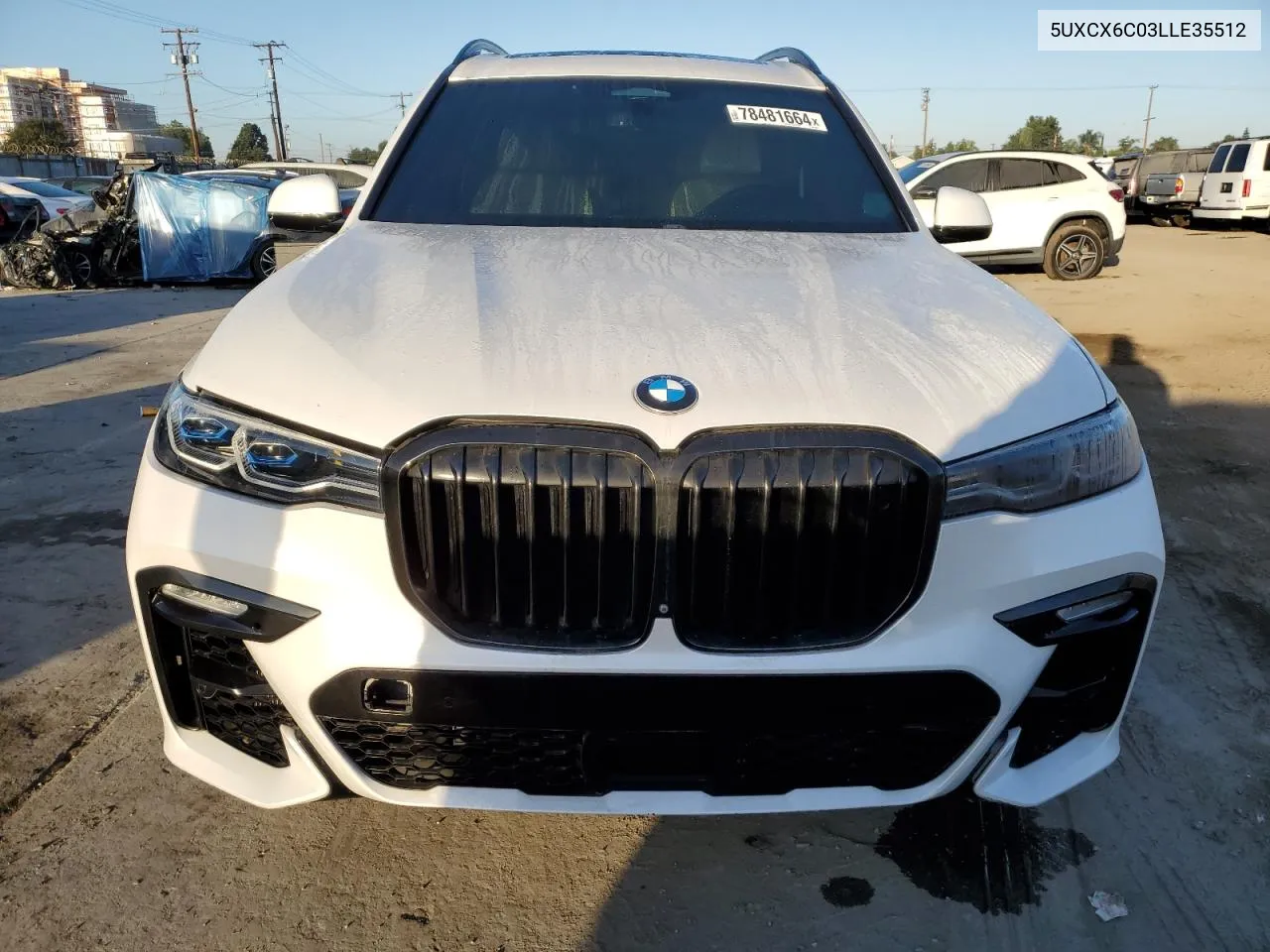 2020 BMW X7 M50I VIN: 5UXCX6C03LLE35512 Lot: 78481664