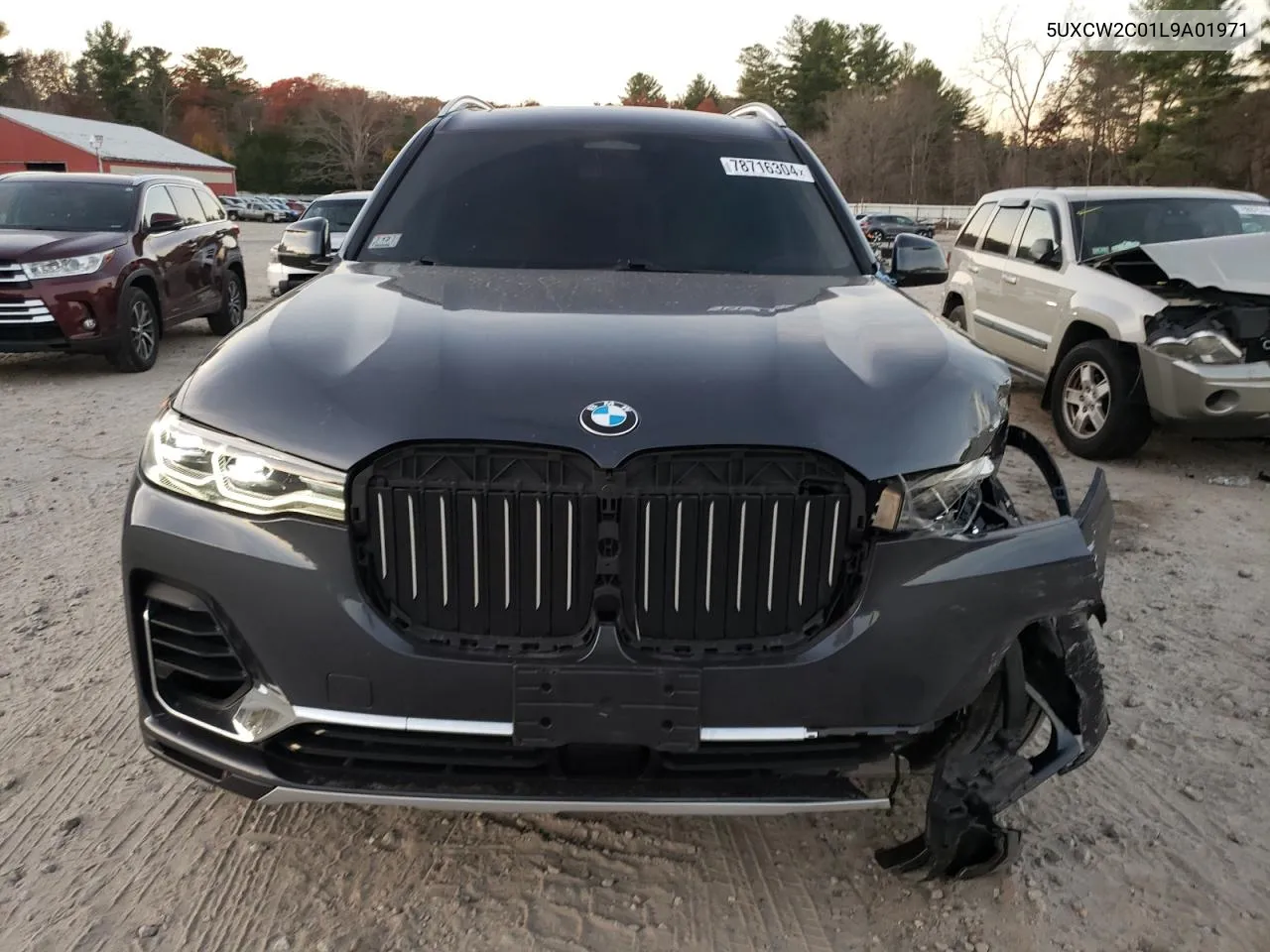 2020 BMW X7 xDrive40I VIN: 5UXCW2C01L9A01971 Lot: 78716304