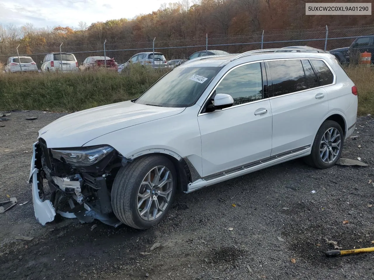 2020 BMW X7 xDrive40I VIN: 5UXCW2C0XL9A01290 Lot: 79114424