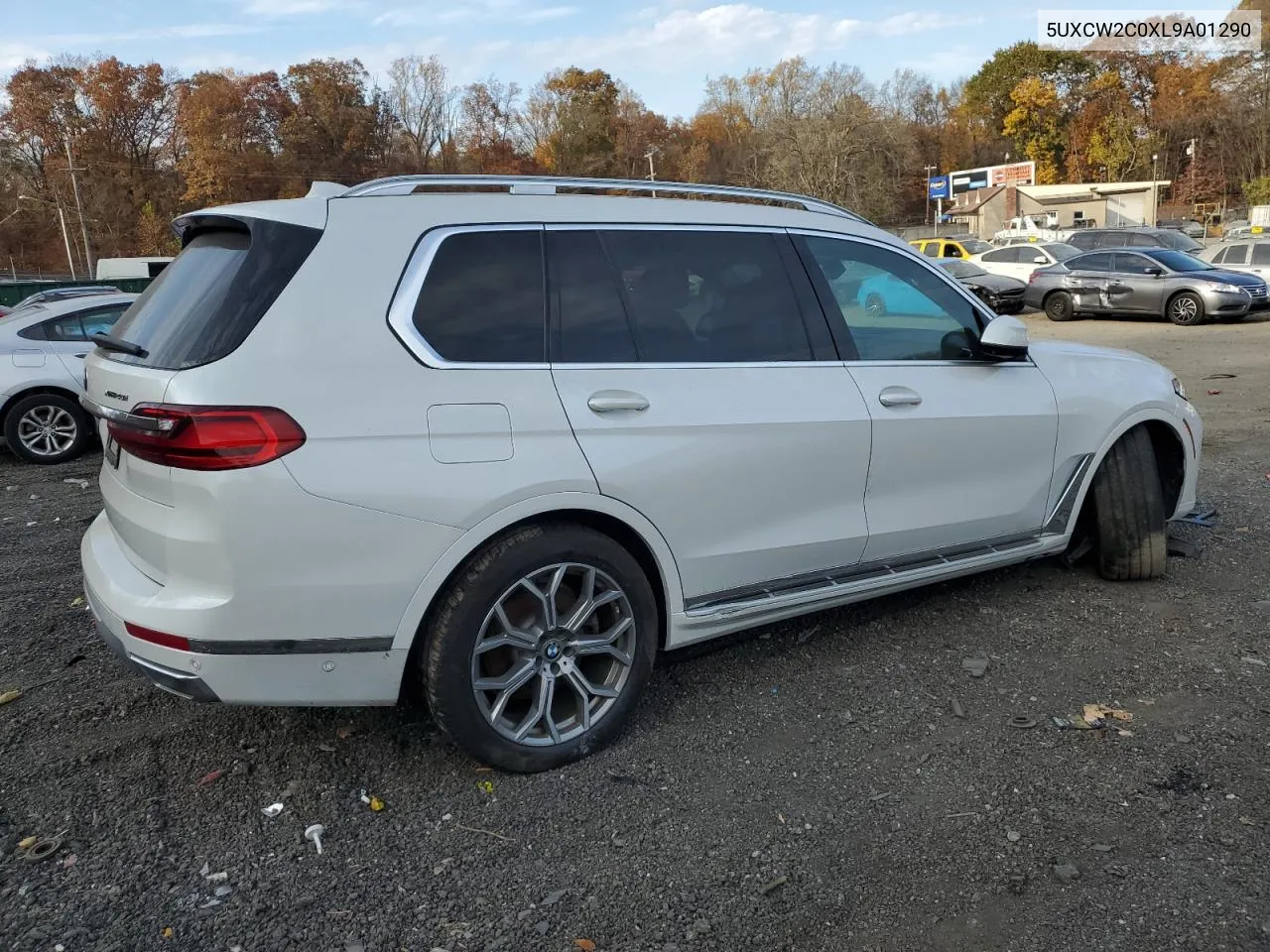 2020 BMW X7 xDrive40I VIN: 5UXCW2C0XL9A01290 Lot: 79114424