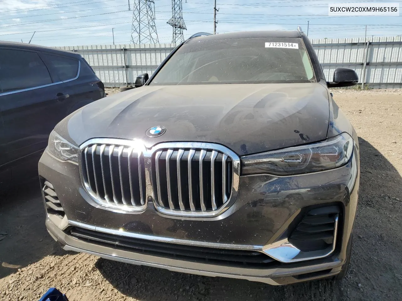 2021 BMW X7 xDrive40I VIN: 5UXCW2C0XM9H65156 Lot: 71231514