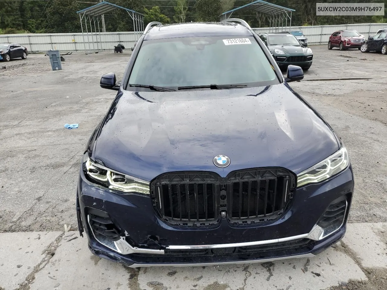 2021 BMW X7 xDrive40I VIN: 5UXCW2C03M9H76497 Lot: 73121604