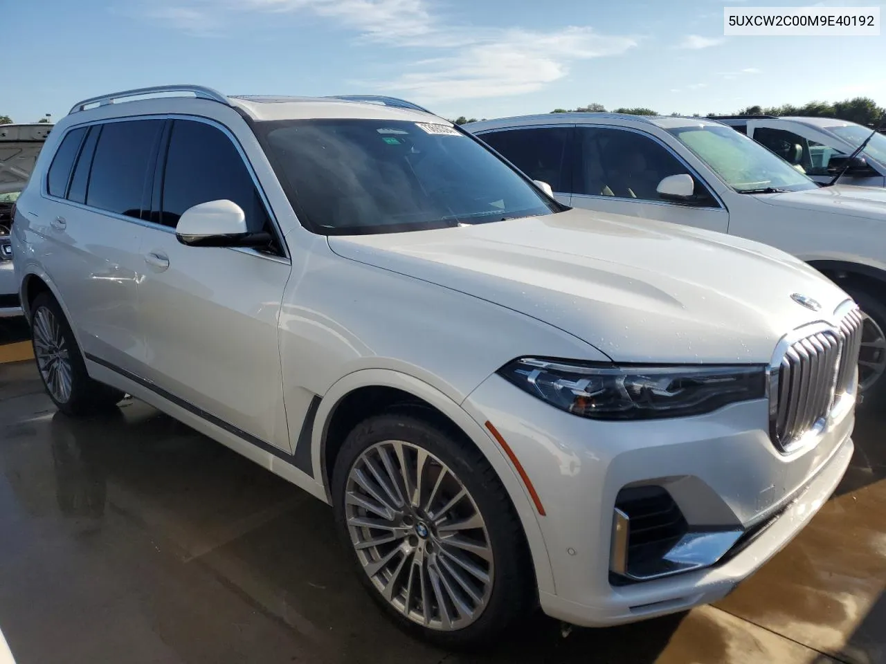 2021 BMW X7 xDrive40I VIN: 5UXCW2C00M9E40192 Lot: 73690394