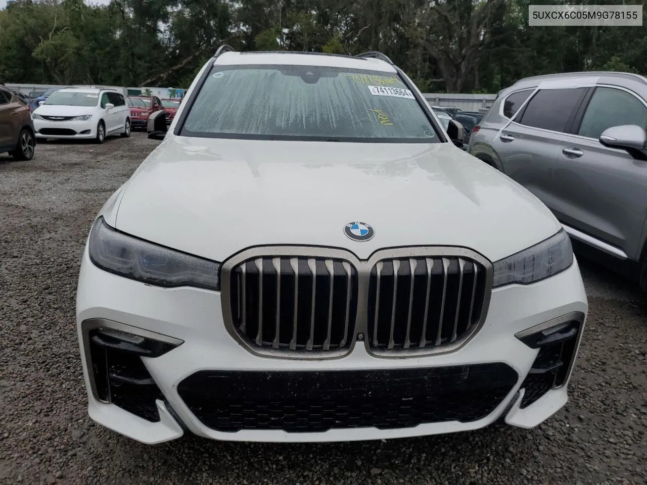 2021 BMW X7 M50I VIN: 5UXCX6C05M9G78155 Lot: 74113664