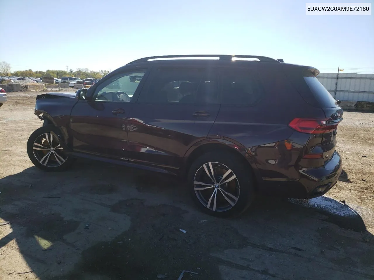 2021 BMW X7 xDrive40I VIN: 5UXCW2C0XM9E72180 Lot: 75312664