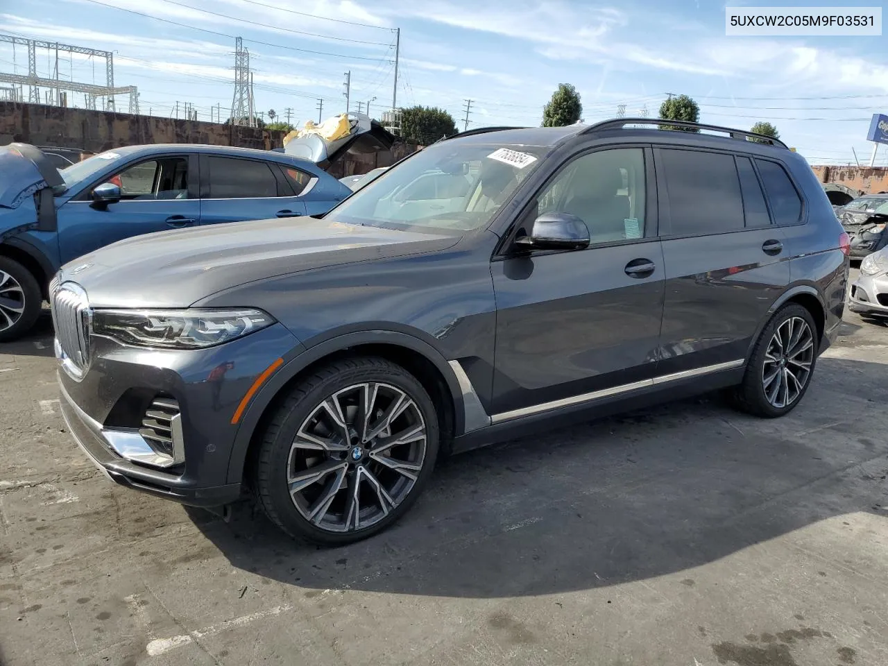 2021 BMW X7 xDrive40I VIN: 5UXCW2C05M9F03531 Lot: 77636854