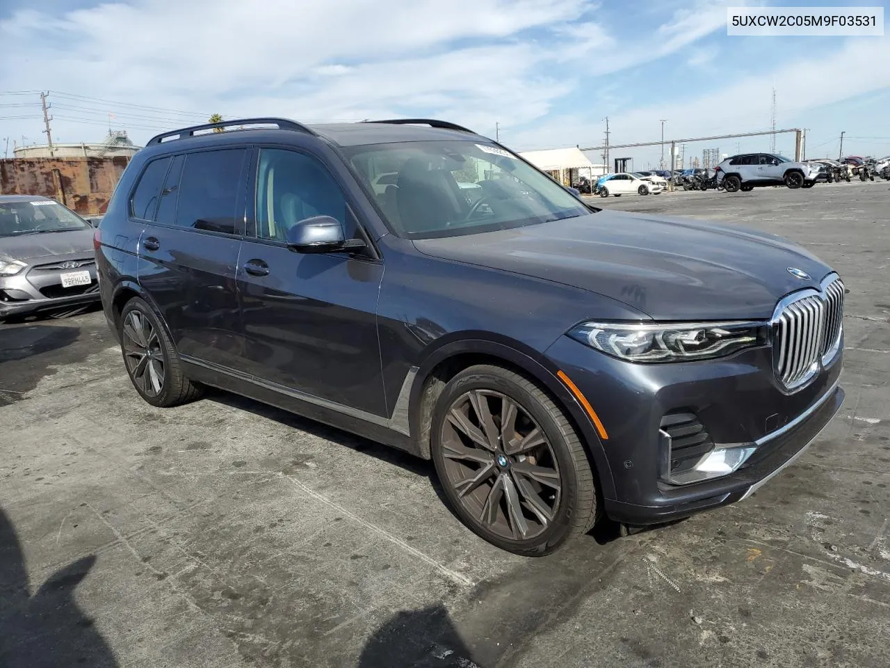 2021 BMW X7 xDrive40I VIN: 5UXCW2C05M9F03531 Lot: 77636854