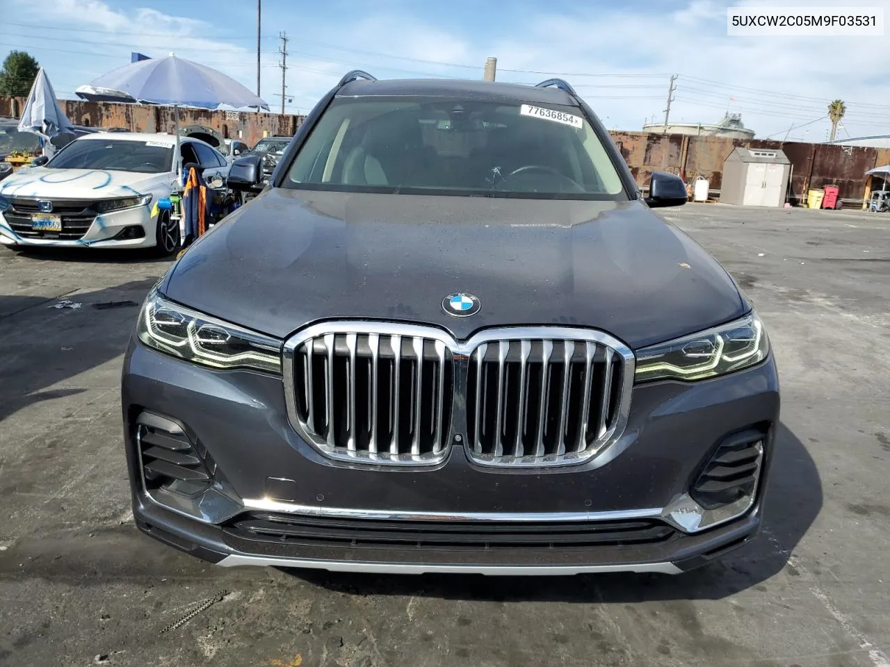 2021 BMW X7 xDrive40I VIN: 5UXCW2C05M9F03531 Lot: 77636854