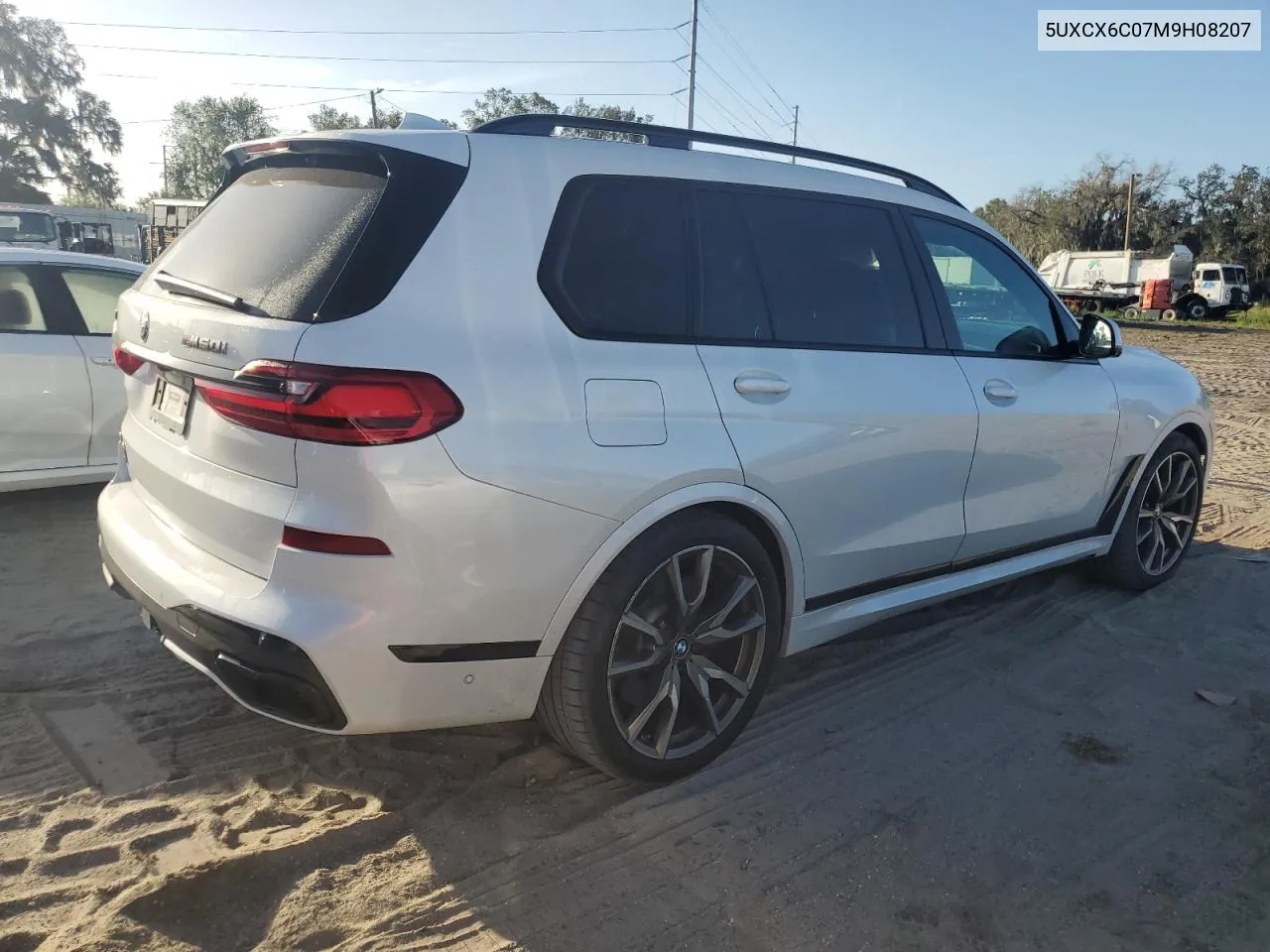 2021 BMW X7 M50I VIN: 5UXCX6C07M9H08207 Lot: 80362474