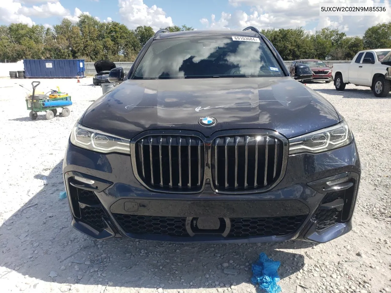 2022 BMW X7 xDrive40I VIN: 5UXCW2C02N9M85536 Lot: 69103684